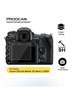PROOCAM SPC-5DM4 GLASS SCREEN PROTECTOR FOR CANON 5DM4 5DM3 5DSR 5DS